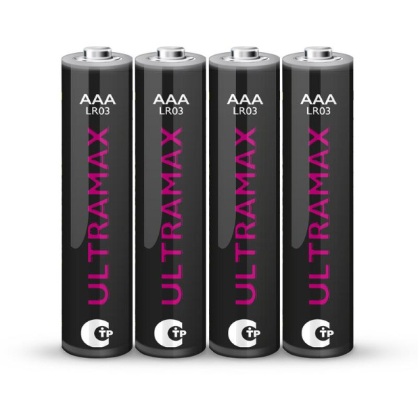 Элемент питания алкалиновый AAA/LR03 1.5В ULTRAMAX LR03UM-B4 BL-4 (уп.4шт) ФАZА 5043084