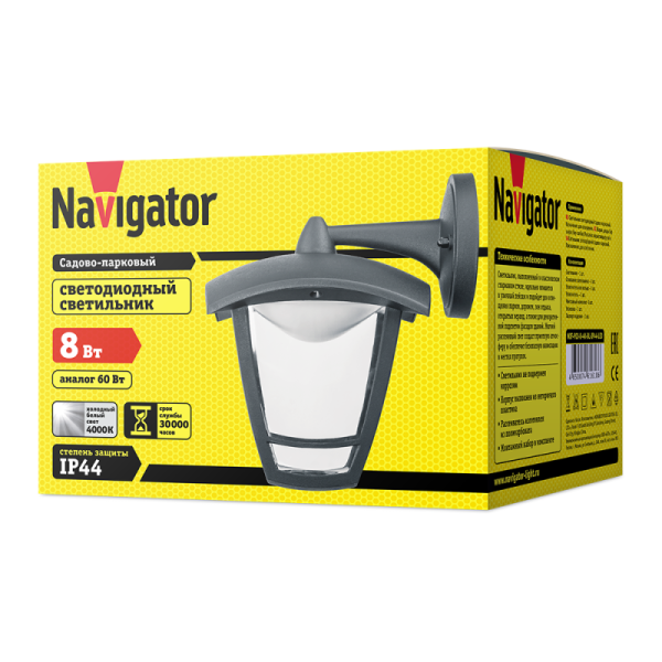 Светильник 61 618 NOF-P02-8-4K-BL-IP44-LED Navigator 61618