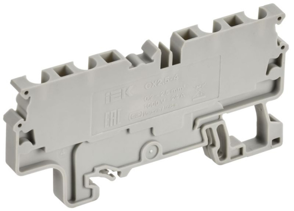 Клемма пружинная CX2.5-4 2.5кв.мм четырехконтактная сер. ARMAFIX IEK AF-CT40-00-4-K03-002
