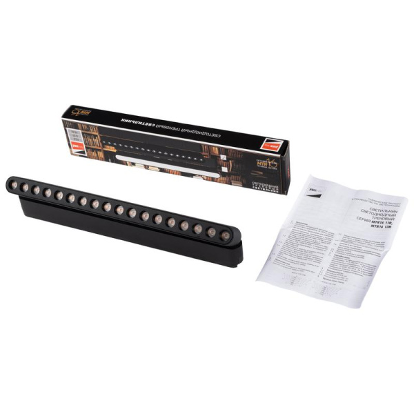 Светильник светодиодный трековый MTR16 1318R 18Вт 3000К IP20 spot 36град. BL низковольтный черн. JazzWay 5057036