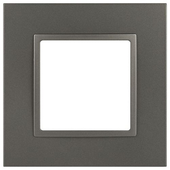 Рамка 1-м Elegance 14-5011-16 Classic для розеток и выключателей титан Эра Б0065823
