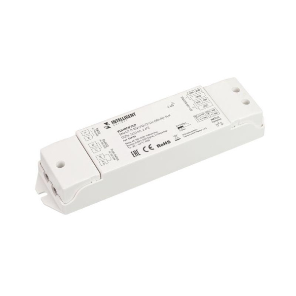 Конвертер SMART-0-10V-302-72-SH-DRI-PD-SUF (230В 2х20мА 2.4G) (IP20 пластик) INTELLIGENT ARLIGHT 038155