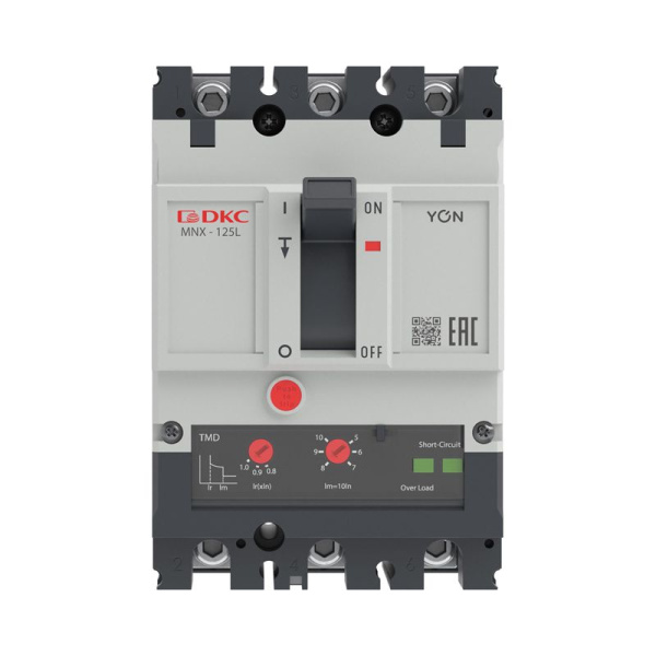 Выключатель автоматический 3P 100А 70кА pro MNX125L при AC415V расцепитель TMD YON MNX125L3PTMD0100