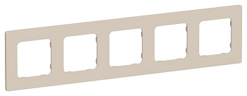 Рамка 5-м СП FLITE РУ-5-К-ФлЛ льняной IEK FI-M52-32-20-K88