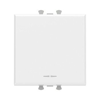 Переключатель модульный 1-кл. 2мод. Avanti "Белое облако" 16А IP20 бел. DKC 4400112