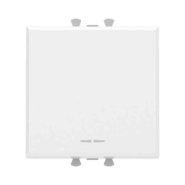 Переключатель модульный 1-кл. 2мод. Avanti "Белое облако" 16А IP20 бел. DKC 4400112