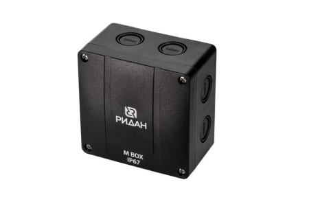 Коробка распределительная M BOX 110х110х67мм IP67 черн. Ридан 21RT0929R