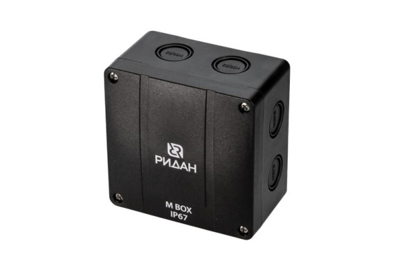 Коробка распределительная M BOX 110х110х67мм IP67 черн. Ридан 21RT0929R