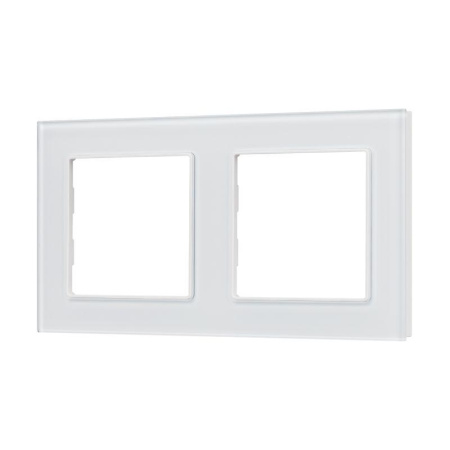 Рамка стеклянная FRM-GLARE-GS-2-WH Arlight 043796