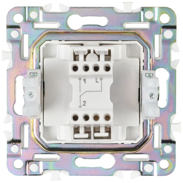 Выключатель проходной 1-кл. SKANDY 10А SK-V02Sh шампань IEK SK-V12-0-10-K37