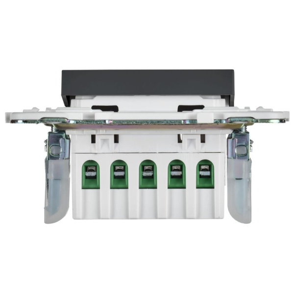 Кнопка звонка SKANDY 10А SK-V17G для отелей с индикацией графит IEK SK-V14-2-10-K53