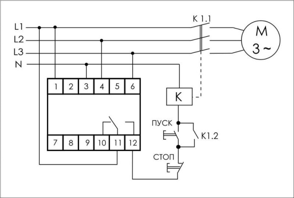 Реле контроля и наличия фаз CZF-311 (3х400/230+N 8А 1Р IP20 регул. порога откл.) F&F EA04.001.006