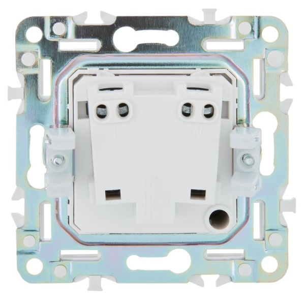 Розетка SKANDY 10А без заземл. без защ. шторок SK-R02Gr сер. IEK SK-R10-10-K03