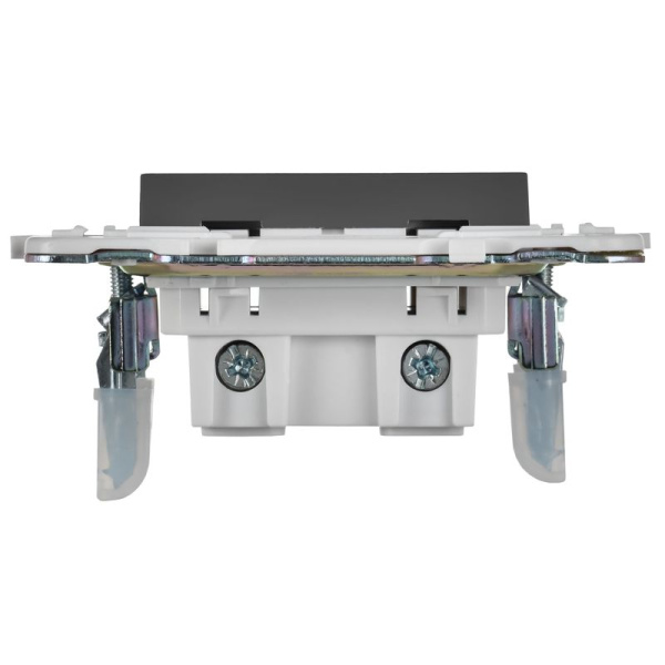 Розетка SKANDY 10А без заземл. без защ. шторок SK-R02T титан IEK SK-R10-10-K48