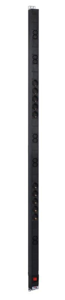 Блок распределения питания R-16-10S-10C13-V-1420 10хSchuko 10хC13 16А базов. вертикал. без Rem 1362001