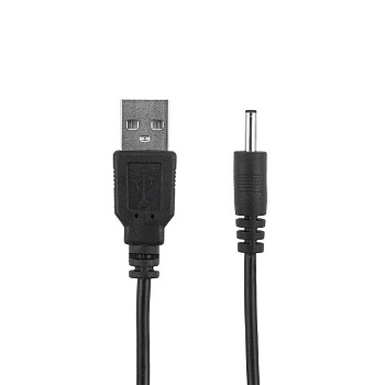 Кабель USB штекер - DC разъем питание 1.4х3.4мм спираль 1.5м Rexant 18-0235