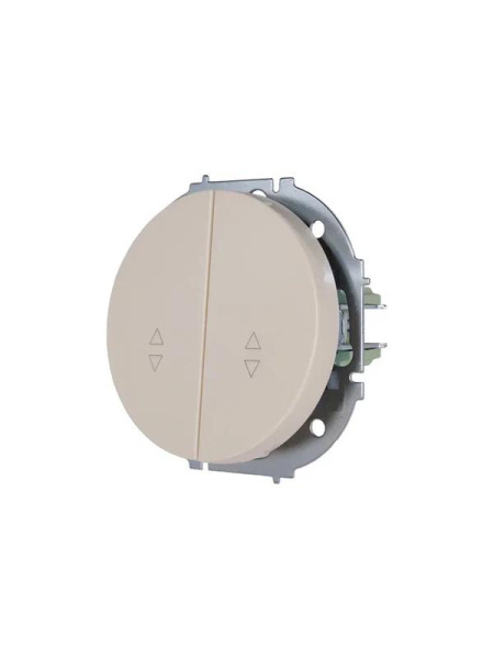 Выключатель проходной 2-кл. СП OSEN 10А IP20 механизм сл. кость LEZARD 743-9088-106