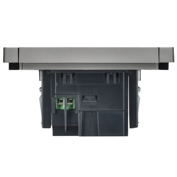 Розетка USB A+C 3.1А FORTE&PIANO FP550 сталь IEK FP-U22-D31-K46