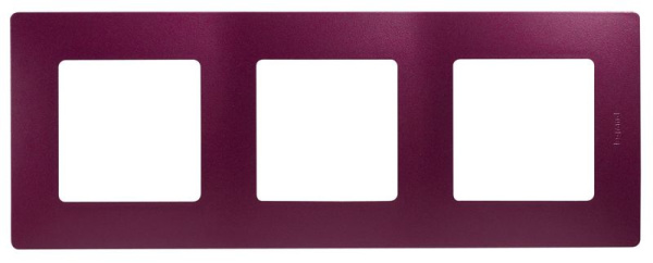 Рамка 3-м СП Etika IP20 сливовый IEK 672563