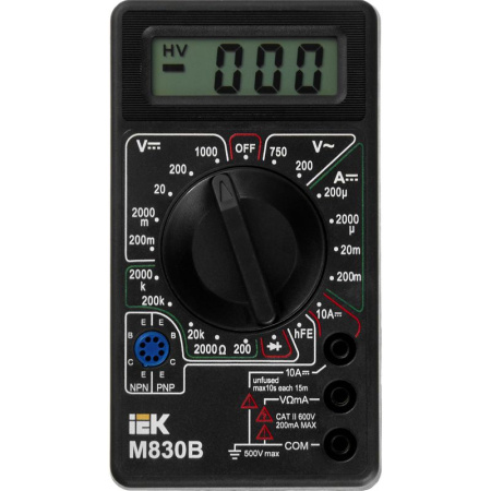 Мультиметр цифровой Universal M830B IEK TMD-2B-830