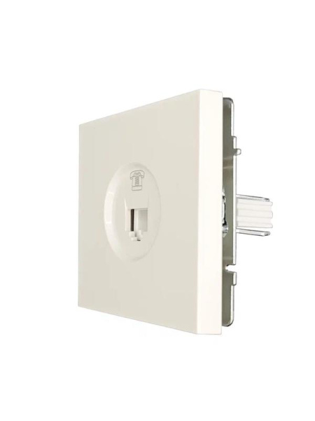 Розетка телефонная СП ZIMA IP20 евро стандарт механизм сл. кость LEZARD 704-9088-137
