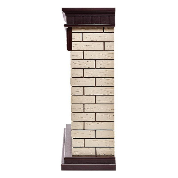 Портал Bricks 25 камень беж. шпон темн. дуб Firelight НС-1202848