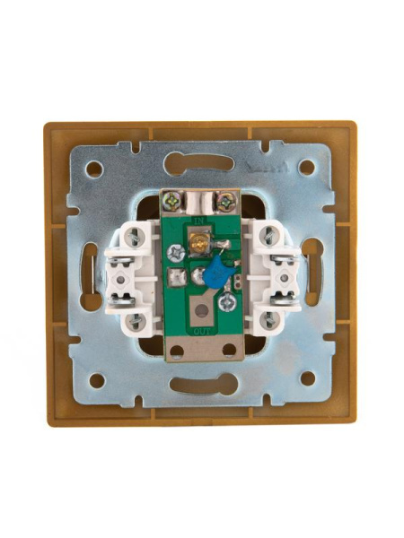 Розетка телевизионная оконечная TV СП Mira ольха LEZARD 701-0701-130