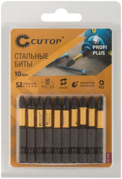 Набор торсионных бит ПРОФИ ПЛЮС/Profi Plus PZ2 50мм (уп.10шт) Cutop 84-495
