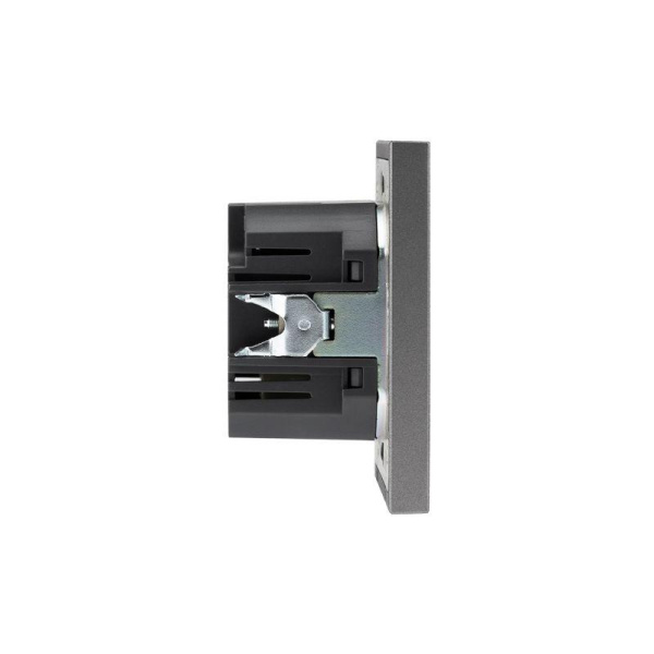 Розетка 2-м СП STRONG 16А IP20 USB-A + Type-C 3А с функцией быстрой зарядки графит Kranz KR-78-0734-6