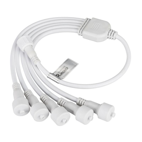 Коннектор питания ARD-CLASSIC-SYNC-RGB White (230В 5 ports) (Ardecoled закр.) Arlight 031805