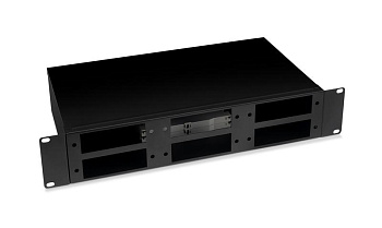 Кросс бокс оптический FO-19-6FP-BK 19дюйм 2U на 6 адаптерных панелей черн. Cabeus 10800c