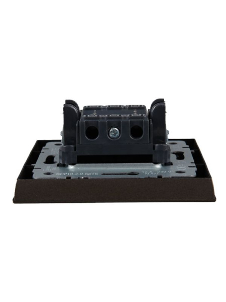 Выключатель 2-кл. СП BRITE ВСР10-2-0-БрТБ 10А в сборе бр. IEK BR-V20-0-10-K45-F