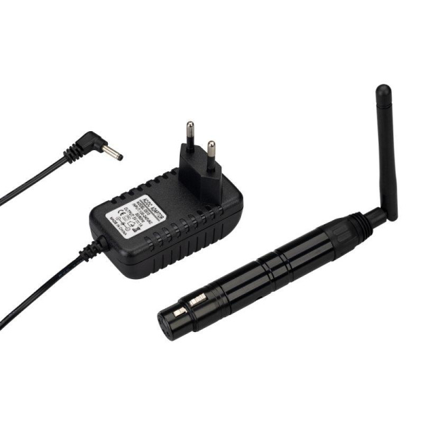 Усилитель SMART-DMX-Receiver Black 5В XLR3 Male 2.4G IP20 метал. черн. Arlight 028417