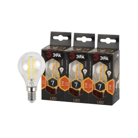 Лампа светодиодная филаментная F-LED P45-7w-827-E14 Эра Б0027946