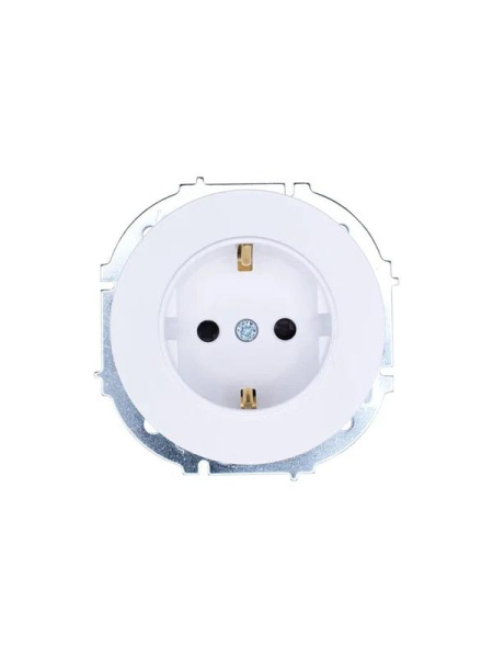 Розетка 1-м OSEN IP20 16А с защ. шторками ПБТ бел. LEZARD 743-0288-124B