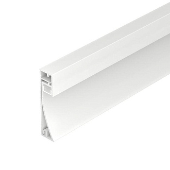 Профиль PLINTUS-H54-2000 WHITE L2000 алюм. Arlight 045434