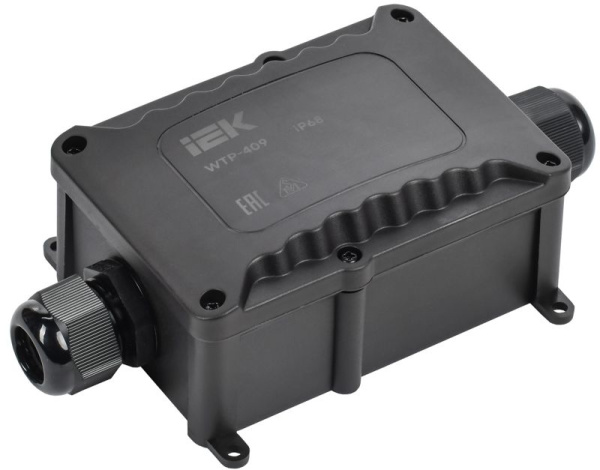 Коробка распределительная герметичная WTP-409 IP68 2 ввода IEK UWB10-Y-450-40-02-68