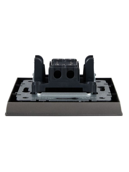 Выключатель 1-кл. СП BRITE ВСР10-1-0-БрС 10А в сборе сталь IEK BR-V10-0-10-K46-F
