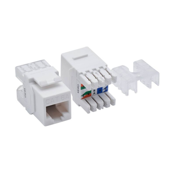 Патч-панель 19дюйм 1UCAT6А 24 модуля RJ45 неэкранированная DKC RN6APPU24