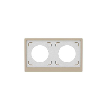 Рамка 2-м KANT IP44 ванильн. марципан DKC 7015944