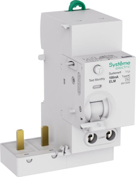 Блок дифференциального тока 2п 25А 100мА тип AC Systeme9 230В SE S9V13225