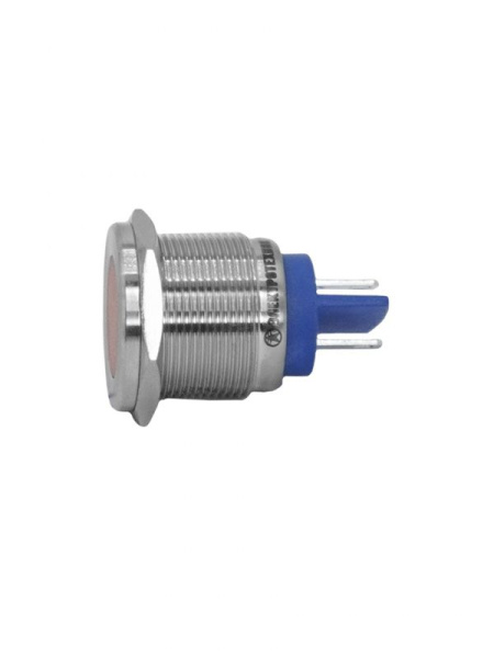 Лампа индикаторная GQ22T-D/L/O/220V/S светодиодная матрица d22мм 220В AC/DC IP67 метал. оранж. Электротехник ET020080