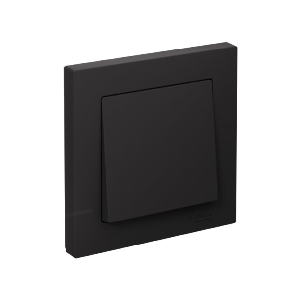 Выключатель 1-кл. СП AtlasDesign 10А IP20 (сх. 1) 10AX в сборе карбон SE ATN001012