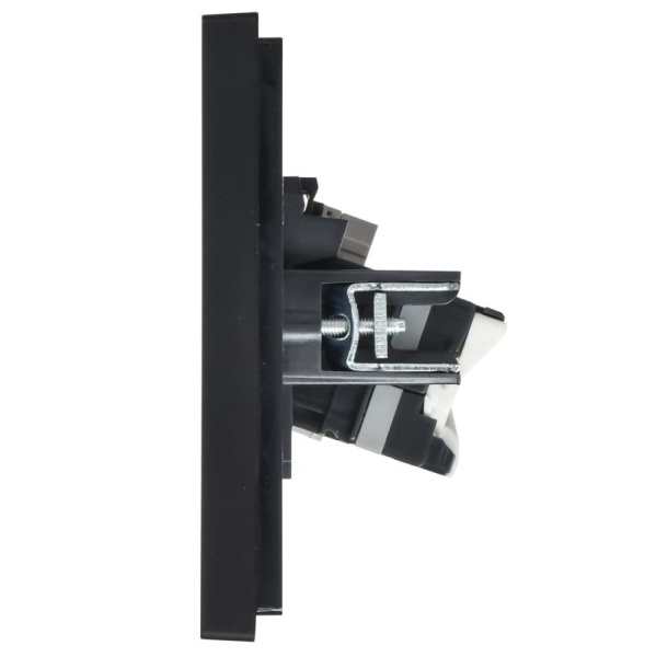 Розетка 2-м RJ11+RJ45 кат.5E FORTE&PIANO FP135 черн. IEK FP-KT20-O-1-K02
