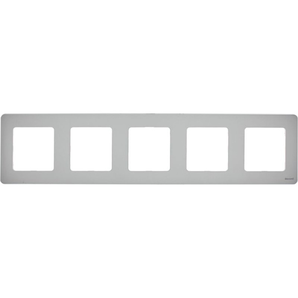 Рамка 5-м СП Inspiria IP20 алюм. IEK 673972