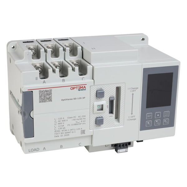 Устройство автоматического ввода резерва 3п OptiVerse SD 125 3P КЭАЗ 389106