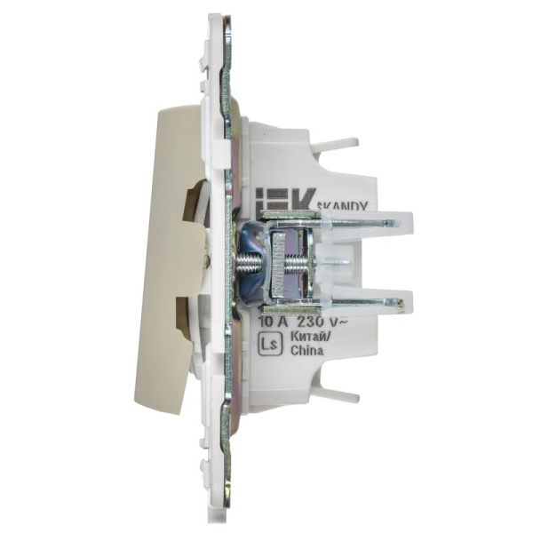 Выключатель 2-кл. SKANDY 10А SK-V16B для отелей с индикацией беж. IEK SK-V20-2-10-K10