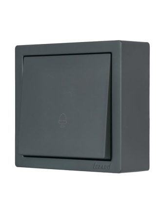 Кнопка звонка ОП LETO графит LEZARD 752-3400-103