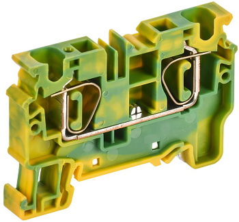 Клемма пружинная проходная заземляющая CX6 PE 6кв.мм ARMAFIX IEK AF-CT41-00-K52-006