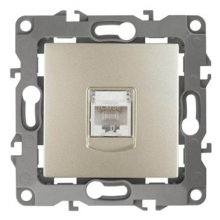 Розетка компьютерная Эра12 12-3107-04 RJ45 шампань Эра Б0014726